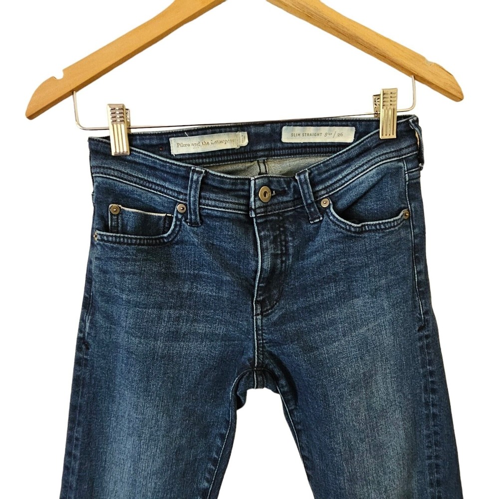 Pilcro & The Letterpress‎ Jeans  26 Slim Straight Low Rise Y2K Style - Picture 2 of 6